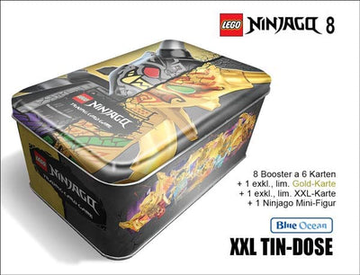 Lego Ninjago Series 8 XXL TIN-Dose mit 8 Boostern und gratis Fruchtgummi von Genussleben